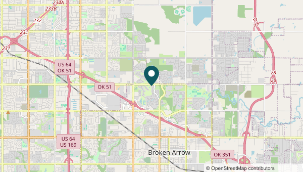 Map of Battle Creek, Broken Arrow service area