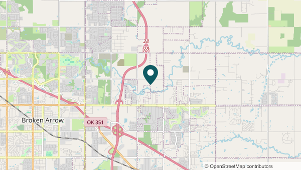 Map of Forest Ridge, Broken Arrow service area