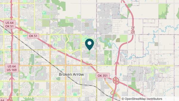 Map of Wolf Creek Estates, Broken Arrow service area